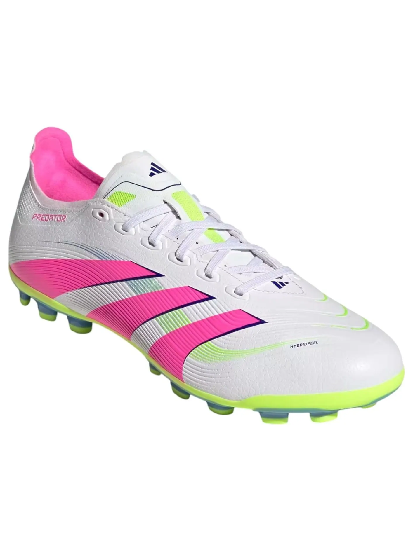 Adidas Predator League AG 'Cloud White Lucid Pink Lucid Lemon' — изображение 2 из 6, белый/розовый
