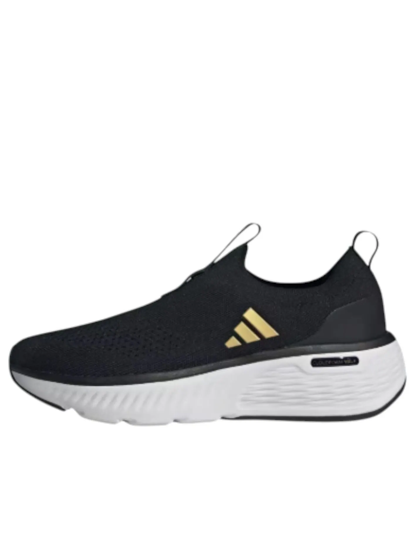 (WMNS) Adidas Cloudfoam Go Sock 'Black White Matte Gold' — изображение 1 из 5, черный