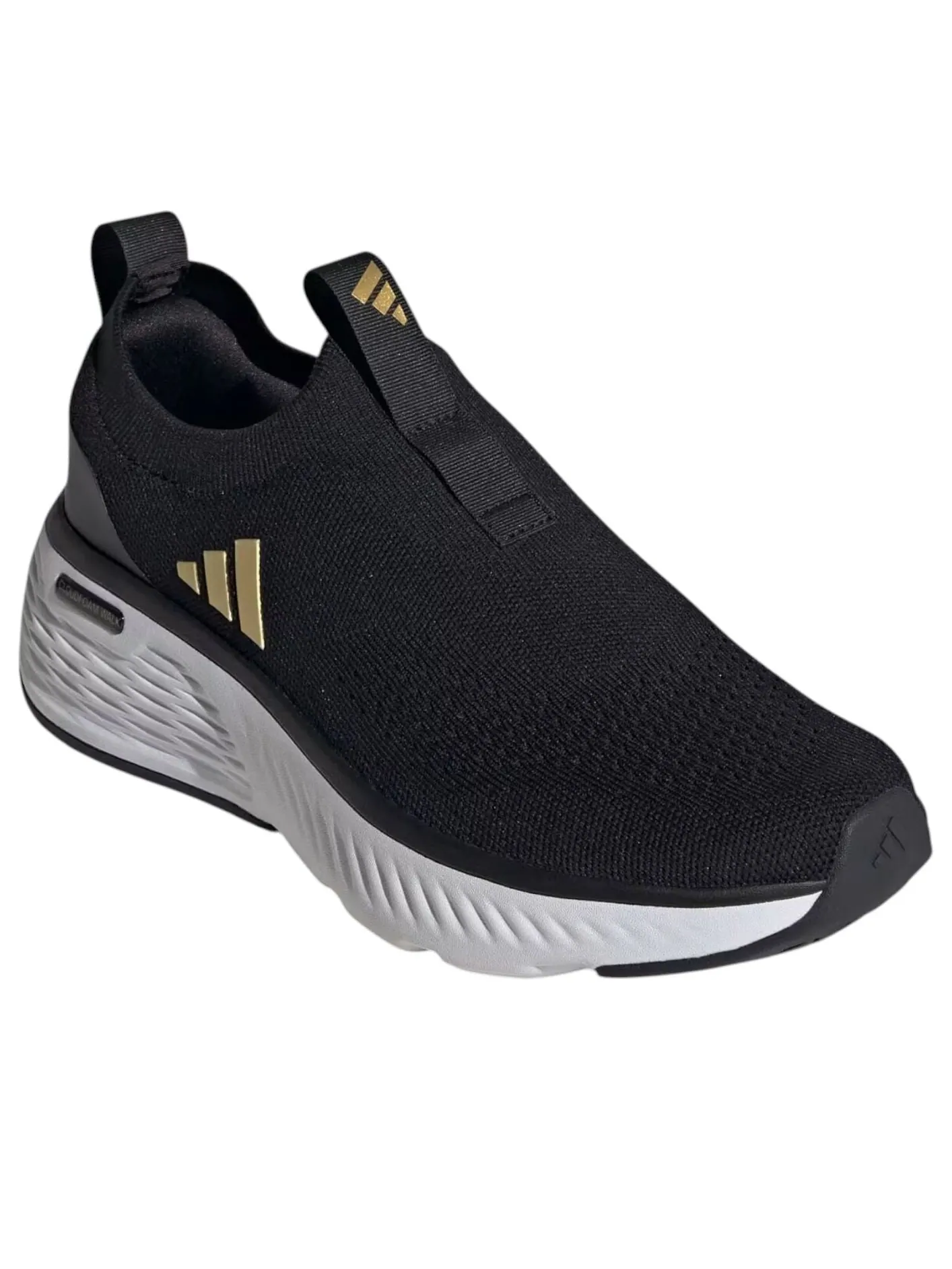 (WMNS) Adidas Cloudfoam Go Sock 'Black White Matte Gold' — изображение 2 из 5, черный