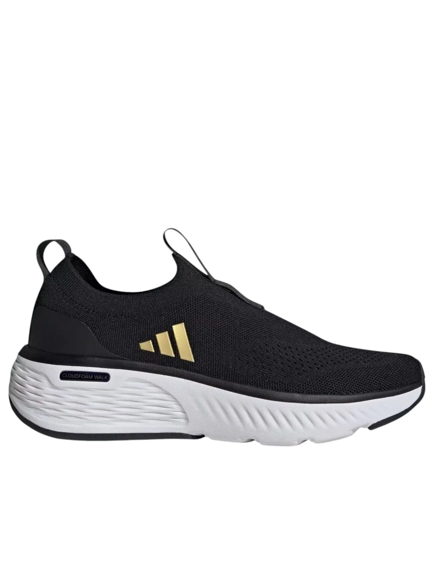 (WMNS) Adidas Cloudfoam Go Sock 'Black White Matte Gold' — изображение 5 из 5, черный