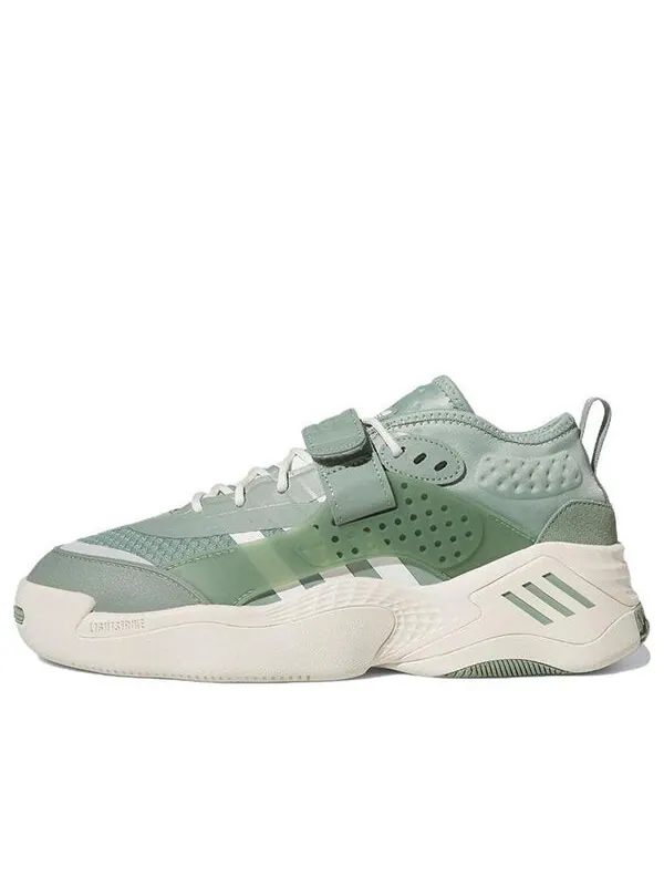 Кроссовки оригиналы стритбол 3 Adidas — изображение 1 из 1, серый/зеленый