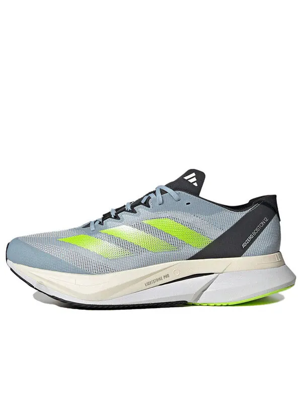 Кроссовки Adidas Adizero Boston 12 Running Shoes 'Wonder Blue Lucid Lemon' — изображение 1 из 4, синий