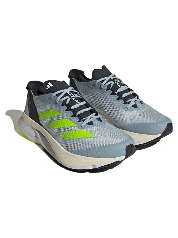 Кроссовки Adidas Adizero Boston 12 Running Shoes 'Wonder Blue Lucid Lemon' — изображение 3 из 4, синий