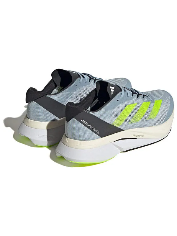 Кроссовки Adidas Adizero Boston 12 Running Shoes 'Wonder Blue Lucid Lemon' — изображение 4 из 4, синий