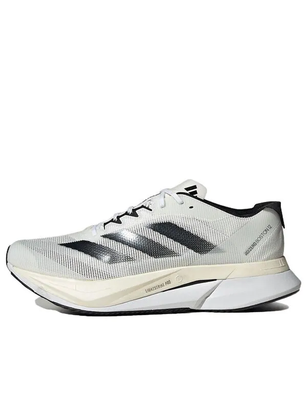Кроссовки Adidas Adizero Boston 12 Running Shoes 'Cloud White Black Night Metallic' — изображение 1 из 4