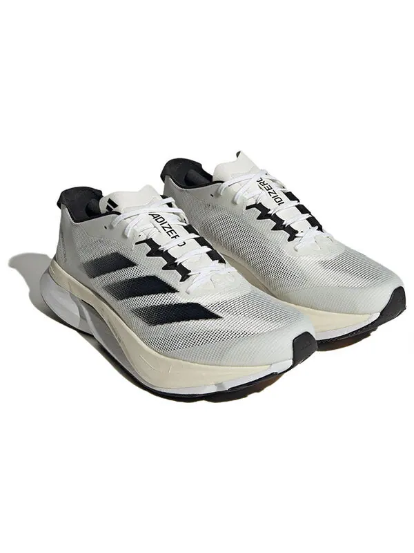 Кроссовки Adidas Adizero Boston 12 Running Shoes 'Cloud White Black Night Metallic' — изображение 3 из 4