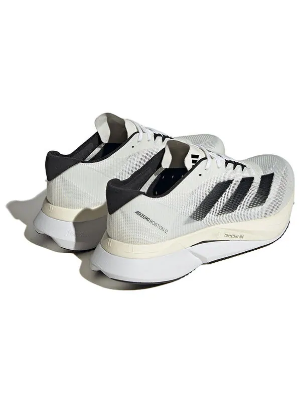 Кроссовки Adidas Adizero Boston 12 Running Shoes 'Cloud White Black Night Metallic' — изображение 4 из 4