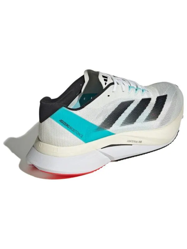 Кроссовки Adidas Adizero Boston 12 Running Shoes 'White Light Aqua' — изображение 3 из 4, белый/светлый голубой