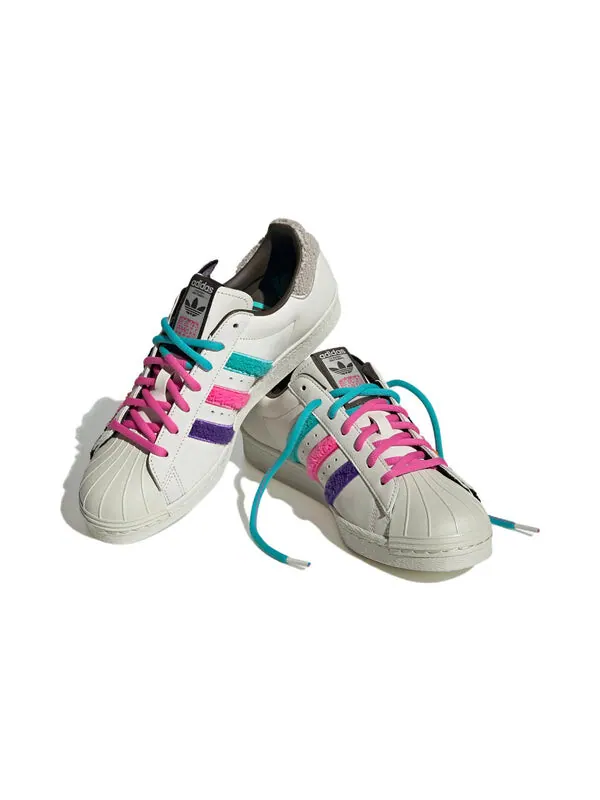 Кроссовки оригиналы суперзвезда 80-х x хан мейлин Adidas — изображение 3 из 4, белый/черный/розовый