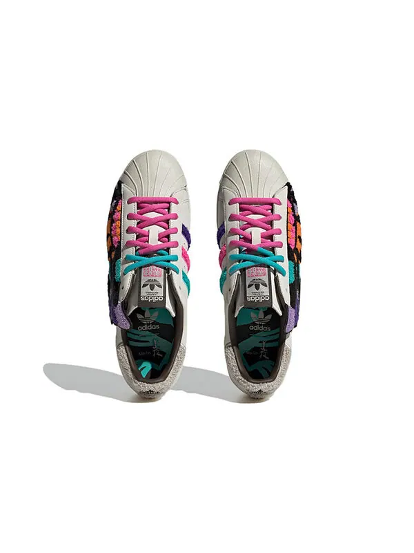 Кроссовки оригиналы суперзвезда 80-х x хан мейлин Adidas — изображение 4 из 4, белый/черный/розовый