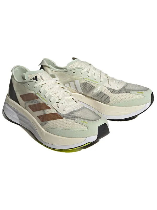 Кроссовки adizero boston 11 шанхайский марафон Adidas — изображение 3 из 4, белый/зеленый/коричневый