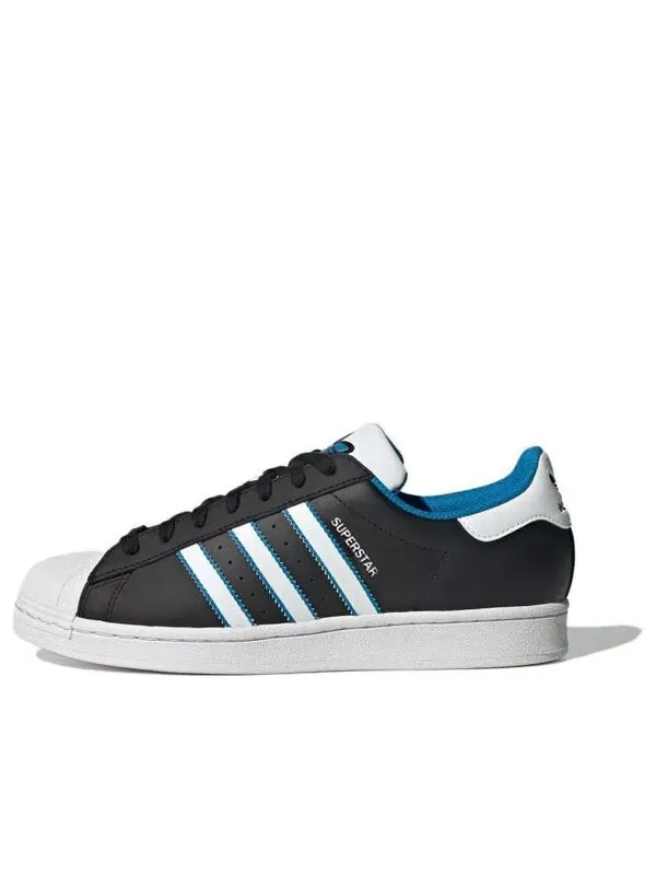 Кроссовки superstar 'black bright blue' Adidas — изображение 1 из 4, черный/белый/яркий синий