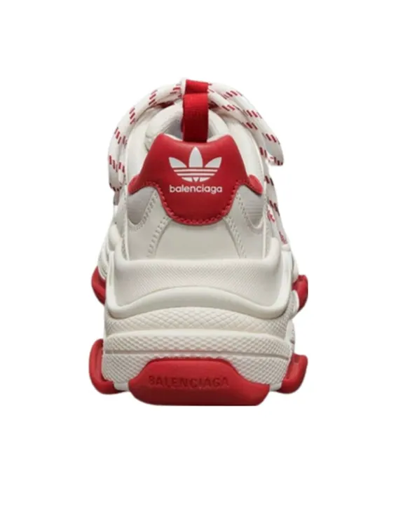 (WMNS) Balenciaga x Adidas Triple S 'White Red' — изображение 3 из 3, белый/красный