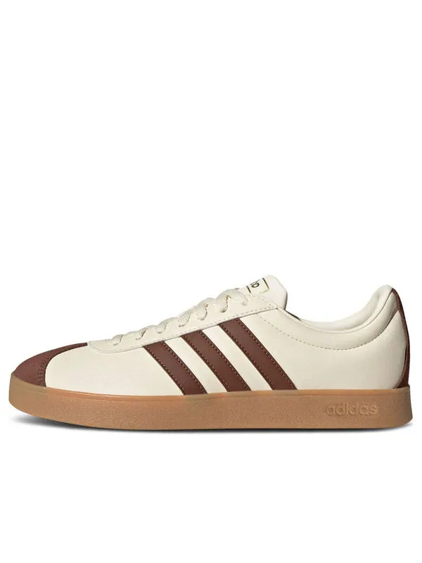 Кроссовки vl court 2.0 Adidas — изображение 1 из 4, кремовый/коричневый