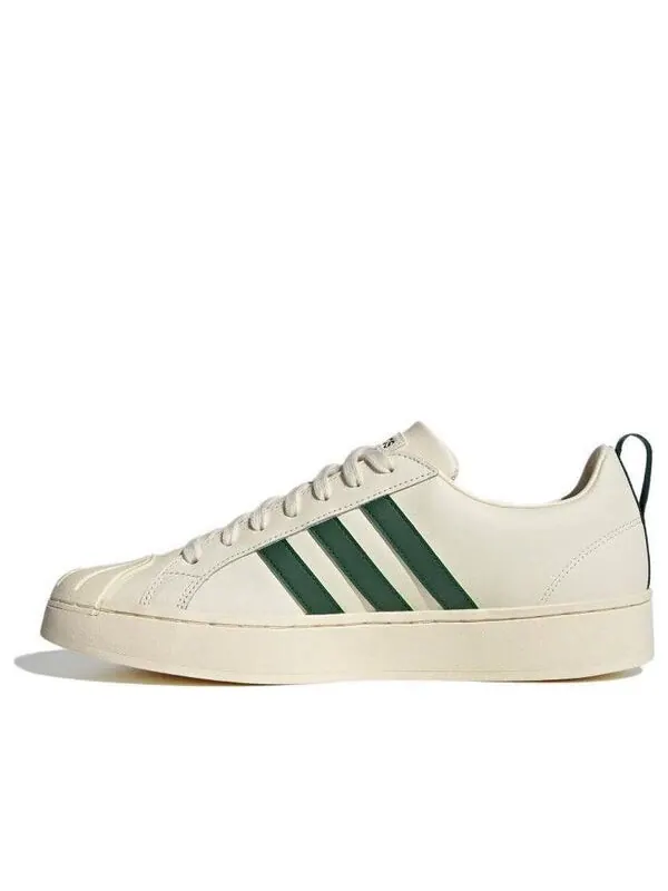 Кроссовки нео стритчек кроссовки Adidas — изображение 1 из 4, кремовый белый/зеленый