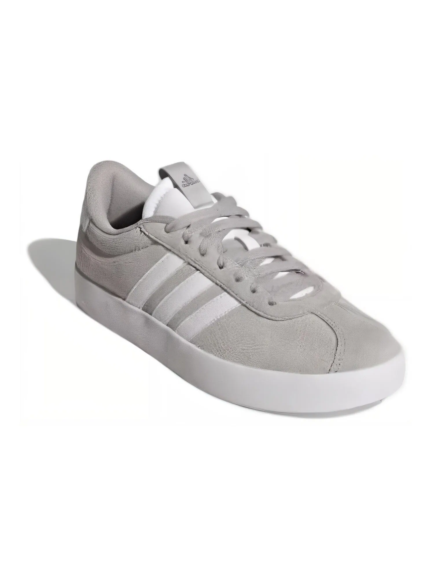 Кроссовки Adidas Vl Court 3.0 Grey Cloud White Silver Metallic Women's — изображение 3 из 6, серый