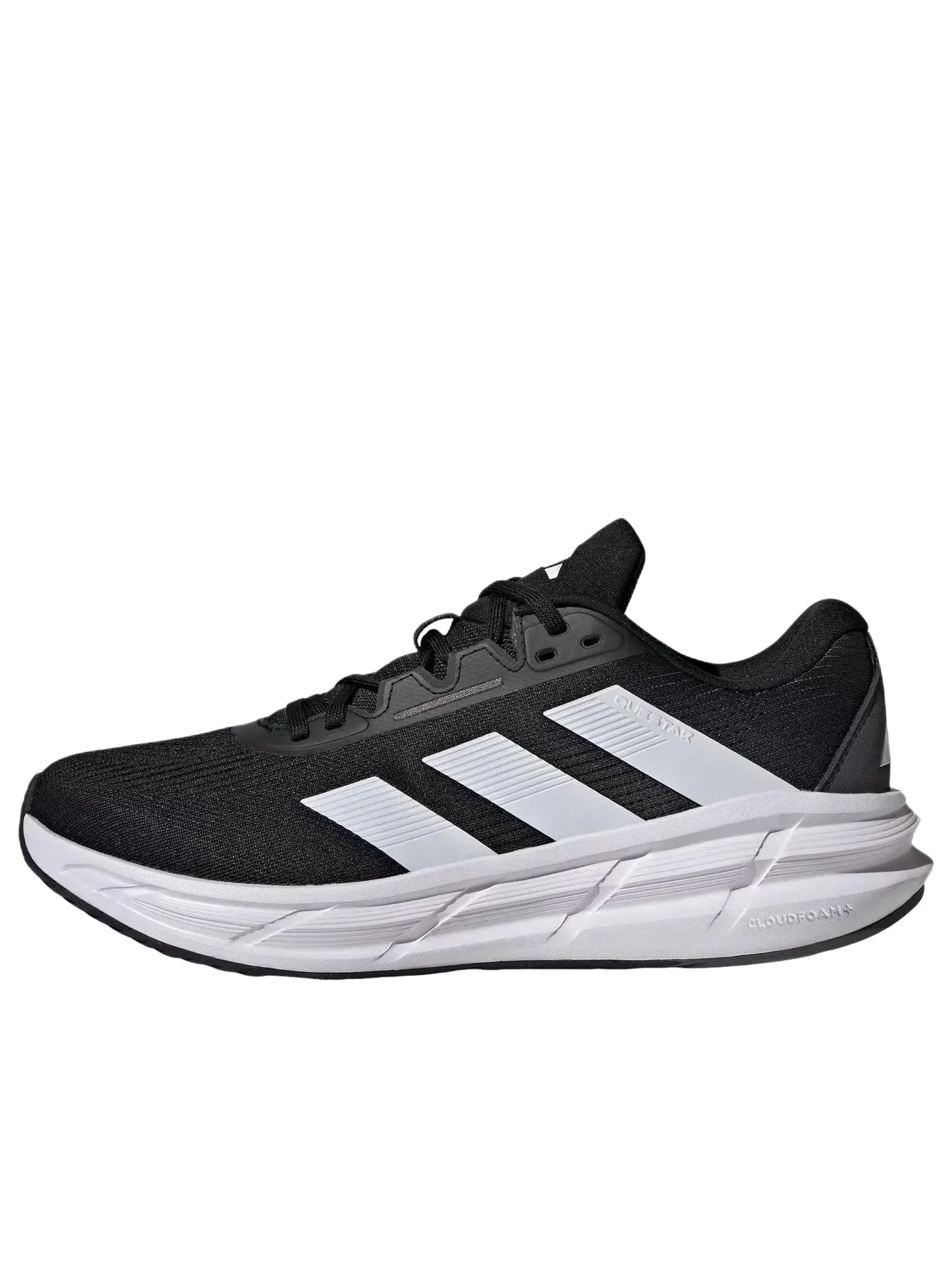 Мужские кроссовки для бега с шнуровкой Questar 3 Adidas — изображение 1 из 5, черный