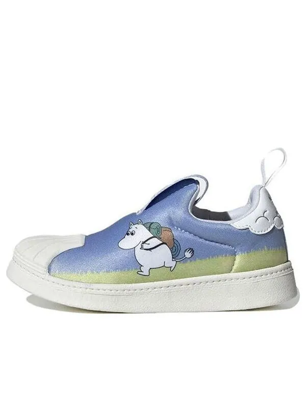 Кроссовки оригинальные superstar 360 x moomin shoes Adidas — изображение 1 из 4, синий/белый/белый