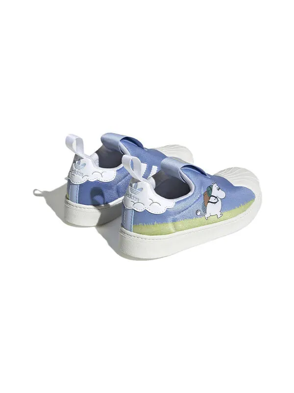 Кроссовки оригинальные superstar 360 x moomin shoes Adidas — изображение 4 из 4, синий/белый/белый