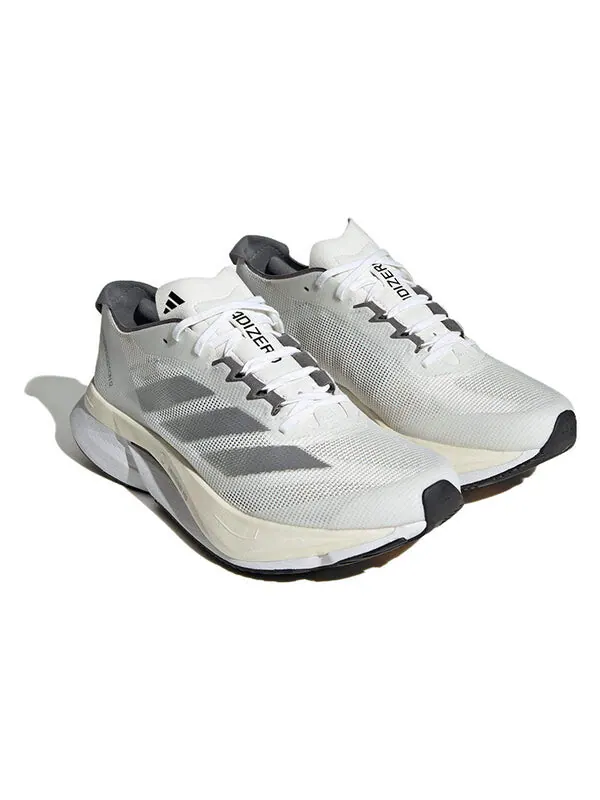 Кроссовки (WMNS) Adidas Adizero Boston 12 Running Shoes 'Cloud White Silver Metallic Grey Five' — изображение 3 из 4