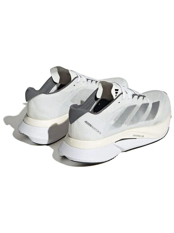 Кроссовки (WMNS) Adidas Adizero Boston 12 Running Shoes 'Cloud White Silver Metallic Grey Five' — изображение 4 из 4