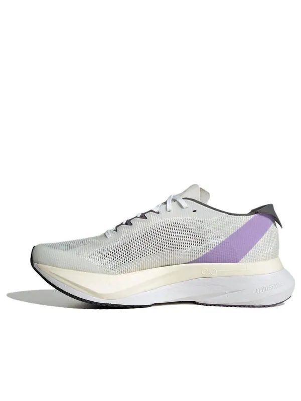 Кроссовки (WMNS) Adidas Adizero Boston 12 Running Shoes 'Cloud White Purple' — изображение 1 из 4, белый/фиолетовый