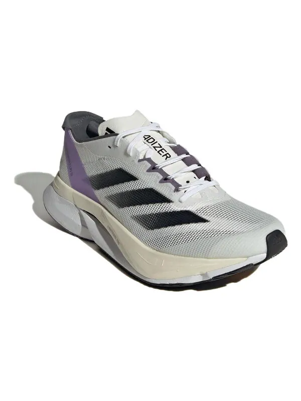 Кроссовки (WMNS) Adidas Adizero Boston 12 Running Shoes 'Cloud White Purple' — изображение 3 из 4, белый/фиолетовый