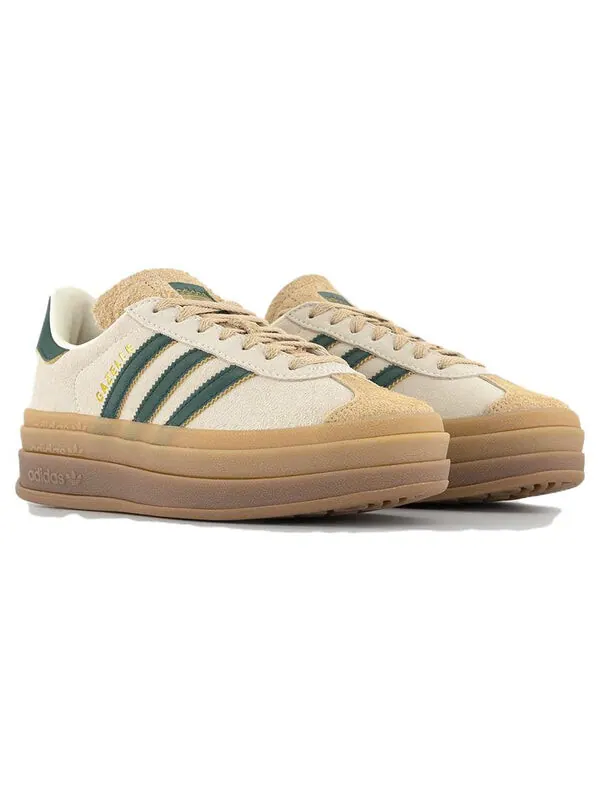 Кроссовки (WMNS) adidas Gazelle Bold 'Cream Collegiate Green' — изображение 3 из 4
