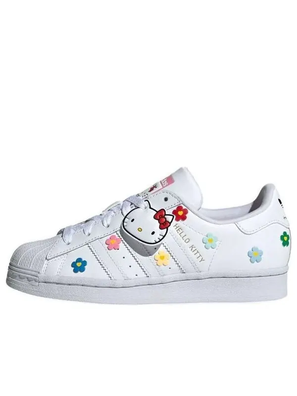 Кроссовки оригинальные superstar x hello kitty shoes Adidas — изображение 1 из 4, белый
