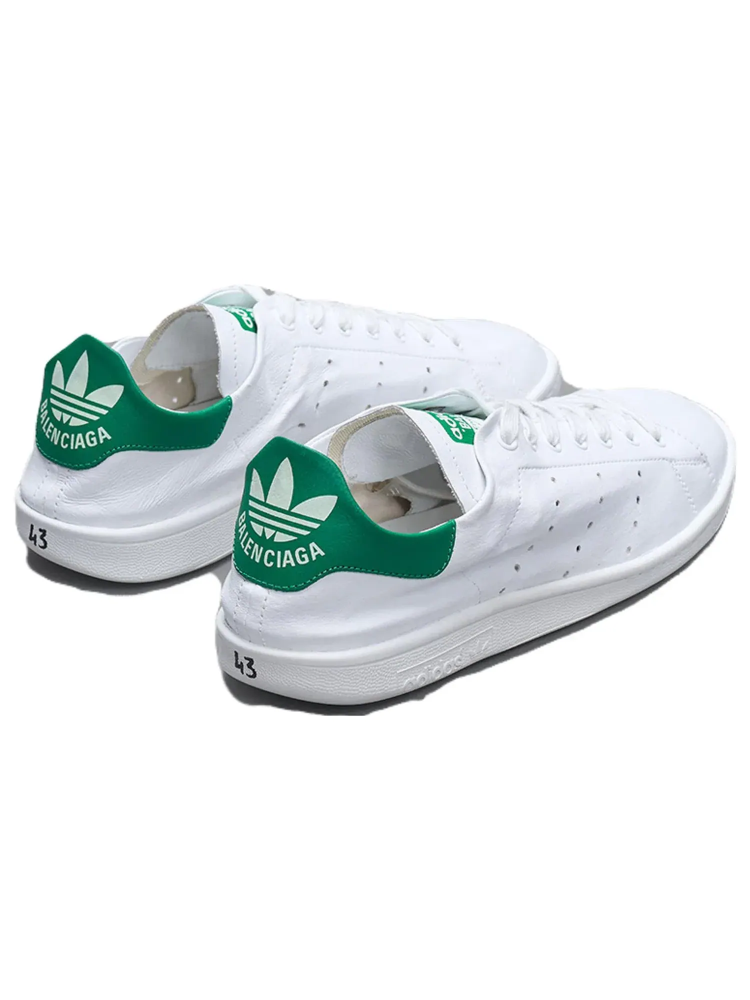 Кроссовки Balenciaga x Adidas originals StanSmith 'White Green' ID7564 — изображение 3 из 5, белый