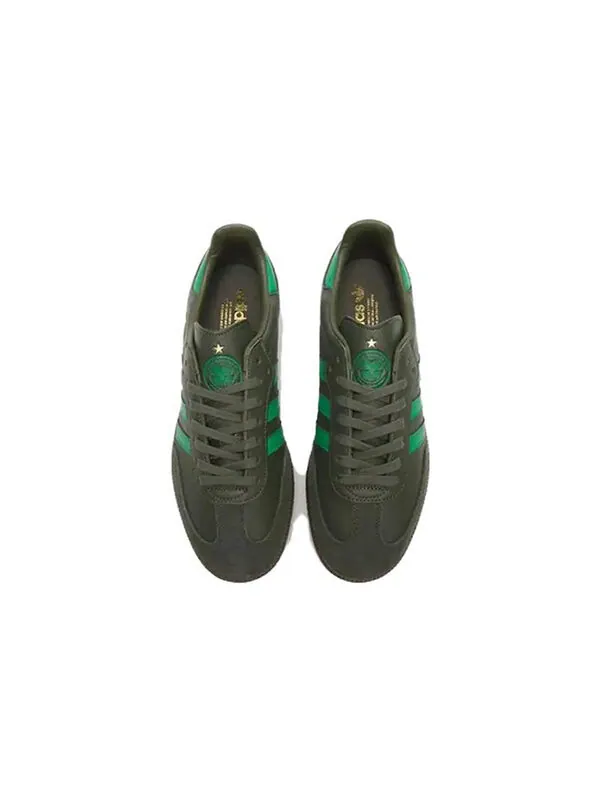 Кроссовки оригинал самба Adidas — изображение 3 из 4, серый/зеленый