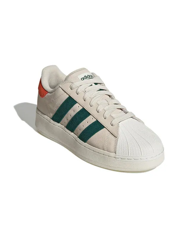 Кроссовки superstar xlg "алюминиевый студенческий" Adidas — изображение 3 из 4, бежевый/зеленый