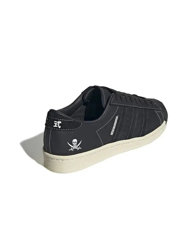 Кроссовки оригинальные superstar x neighborhood shoes Adidas — изображение 4 из 4, черный/белый