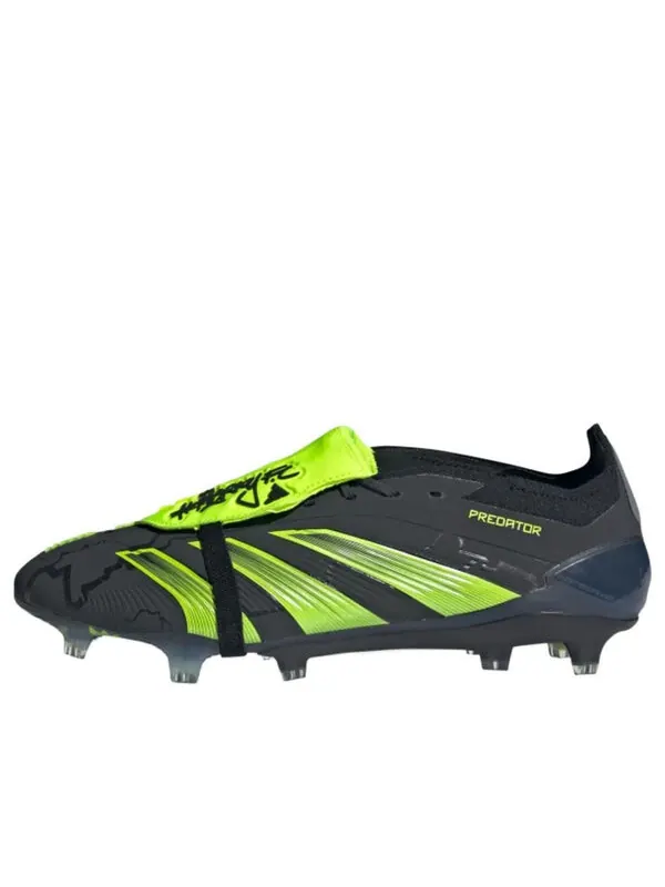 Кроссовки Predator Elite с откидным язычком FG Adidas — изображение 1 из 3, зеленый/черный