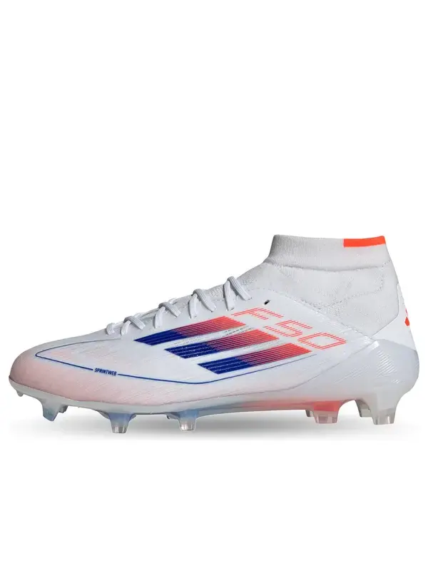 Кроссовки adizero f50 elite mid fg 'advancement pack' Adidas — изображение 1 из 4, белый/синий/красный