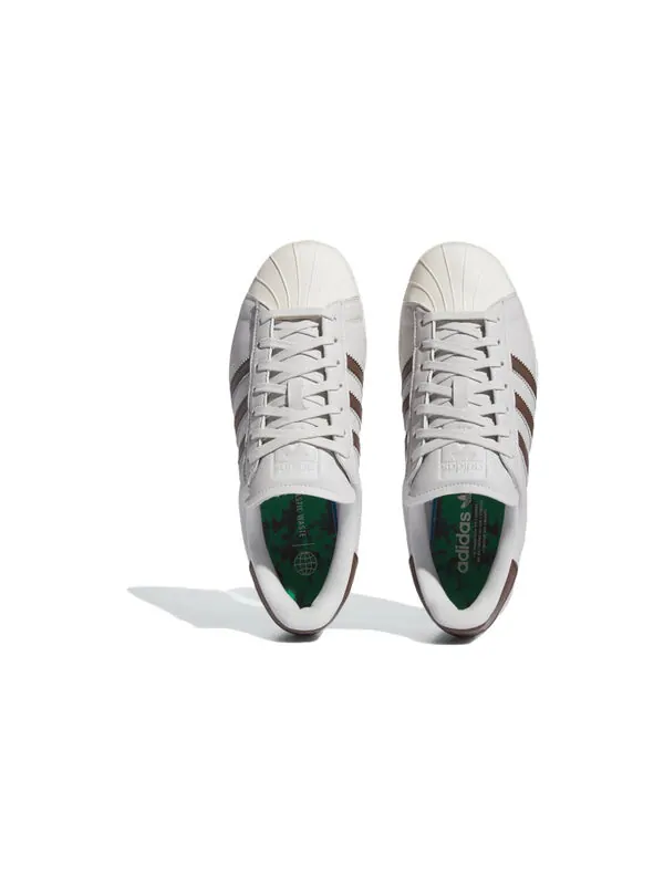 Кроссовки Adidas Originals Superstar Golf Shoes 'Grey One Off White' — изображение 4 из 4, серый/серый/белый