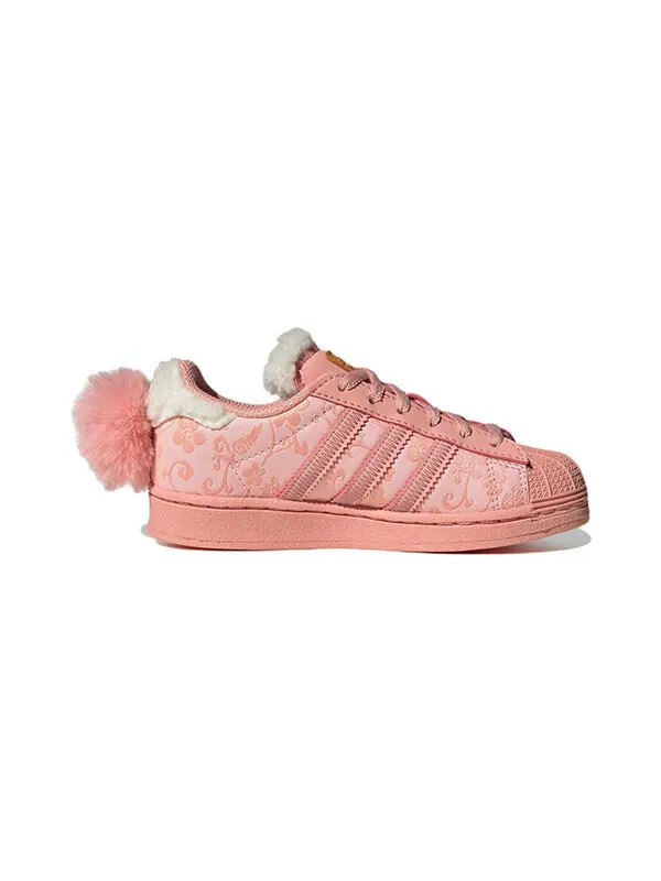 Кроссовки оригинальные суперзвезда x тающая печаль кроссовки Adidas — изображение 2 из 4, розовый