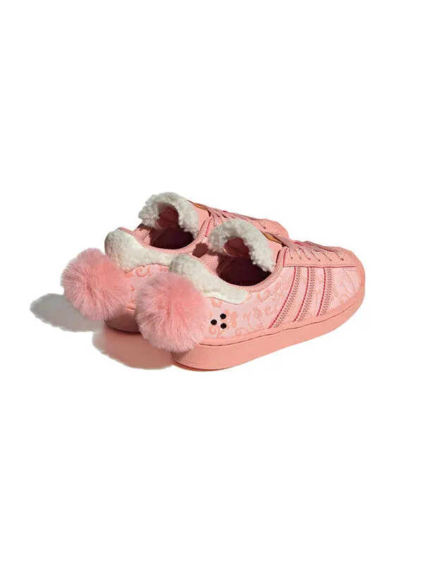 Кроссовки оригинальные суперзвезда x тающая печаль кроссовки Adidas — изображение 4 из 4, розовый