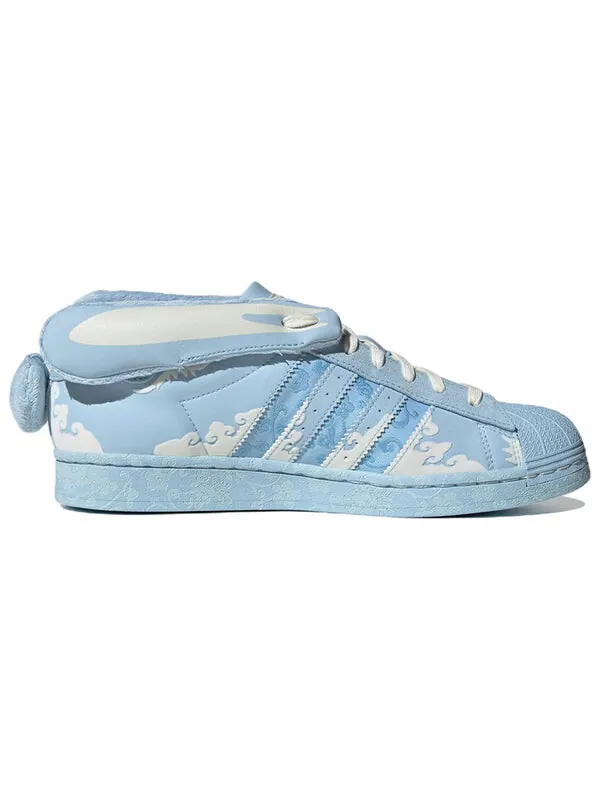 Кроссовки оригиналы суперзвезда papercut x melting sadness Adidas — изображение 2 из 4, синий/белый