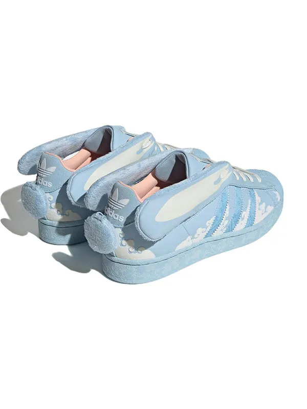 Кроссовки оригиналы суперзвезда papercut x melting sadness Adidas — изображение 4 из 4, синий/белый