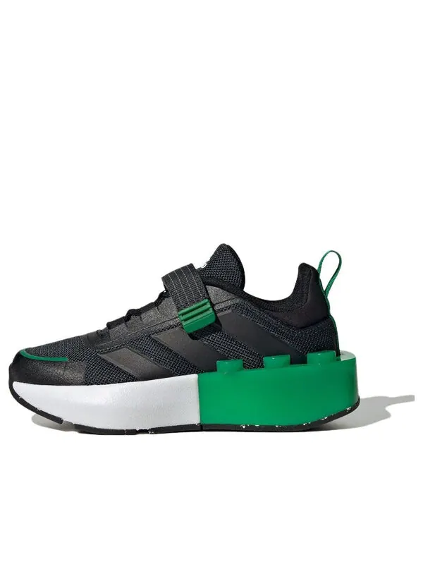 Кроссовки tech runner el x lego 'core black green' Adidas — изображение 1 из 4, черный зеленый