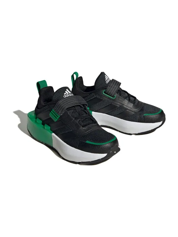 Кроссовки tech runner el x lego 'core black green' Adidas — изображение 4 из 4, черный зеленый