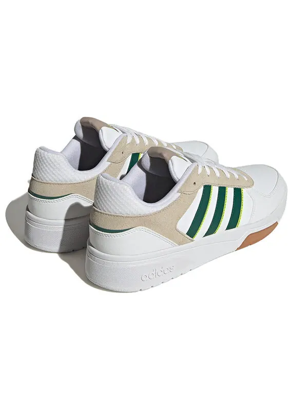 Кроссовки Adidas Tennis Courtbeat Shoes 'Cloud White Collegiate Green' — изображение 3 из 4, белый/зеленый/бежевый