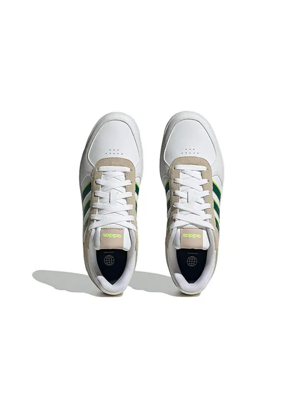 Кроссовки Adidas Tennis Courtbeat Shoes 'Cloud White Collegiate Green' — изображение 4 из 4, белый/зеленый/бежевый