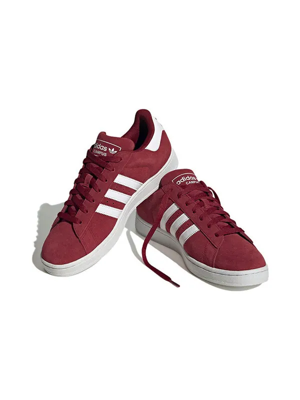 Кроссовки кампус 2 Adidas — изображение 3 из 4, бордовый/белый/черный