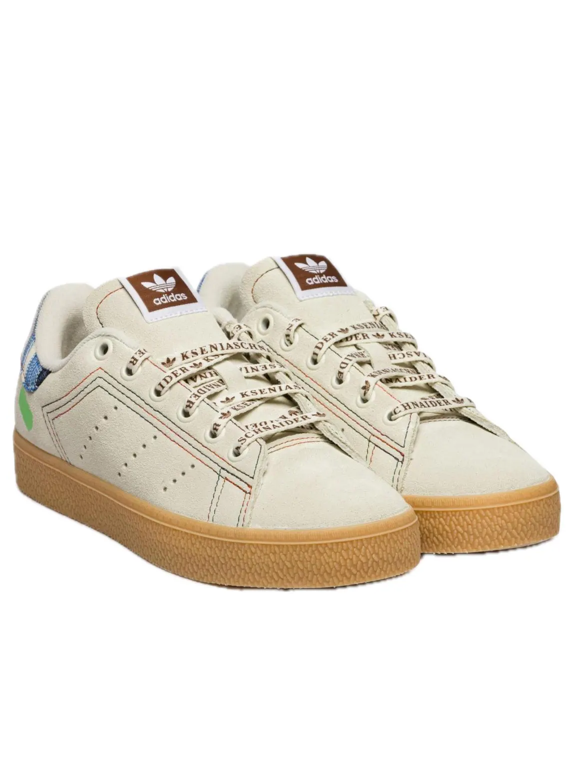 (WMNS) Adidas x kseniaschnaider Stan Smith 'Ivory Bliss Pink Gum' — изображение 3 из 5, слоновая кость/розовый