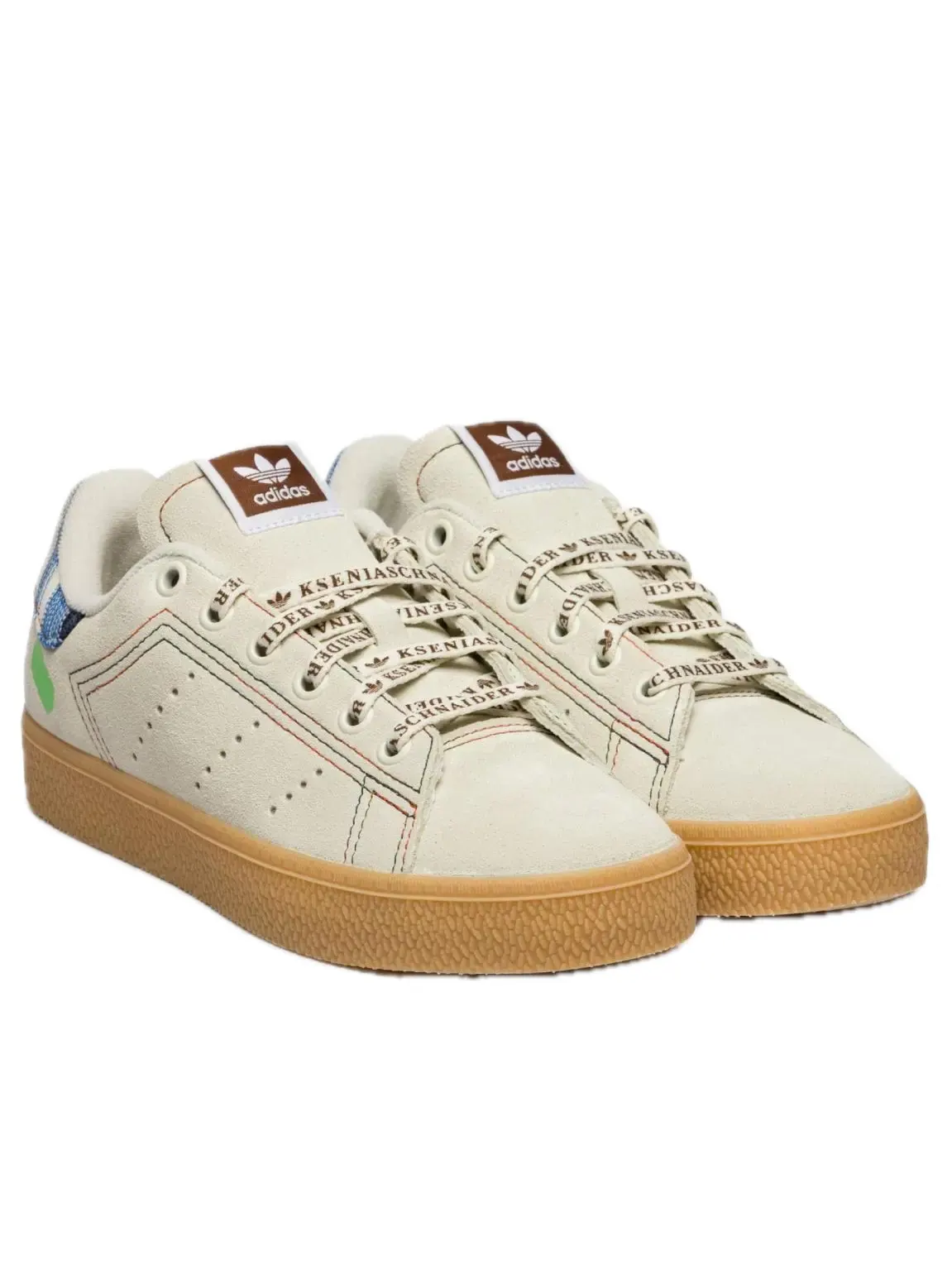 Кроссовки (WMNS) adidas x kseniaschnaider Stan Smith 'Ivory Bliss Pink Gum' — изображение 3 из 5, белый