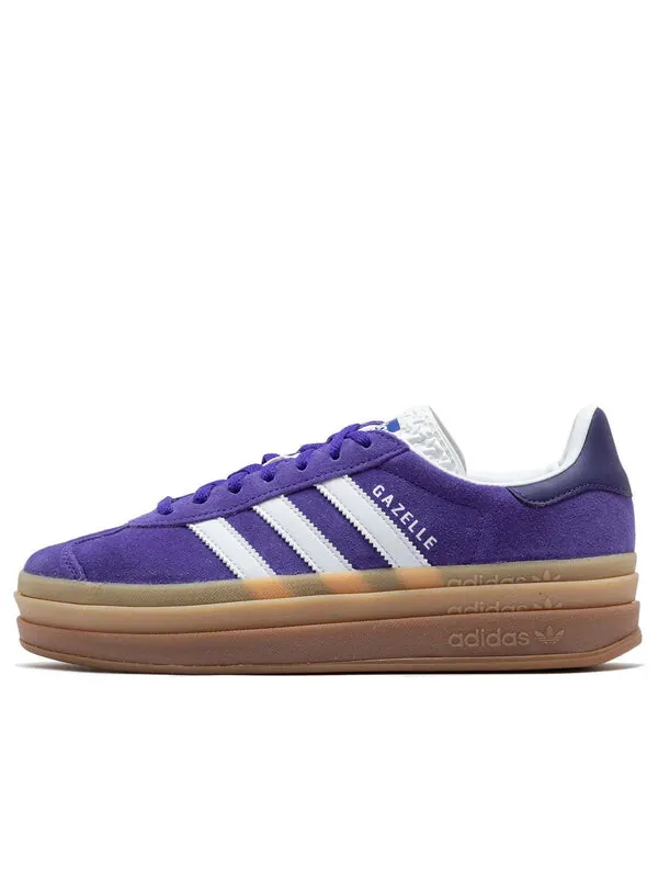 Кроссовки газель смелые Adidas — изображение 1 из 4, белый/фиолетовый