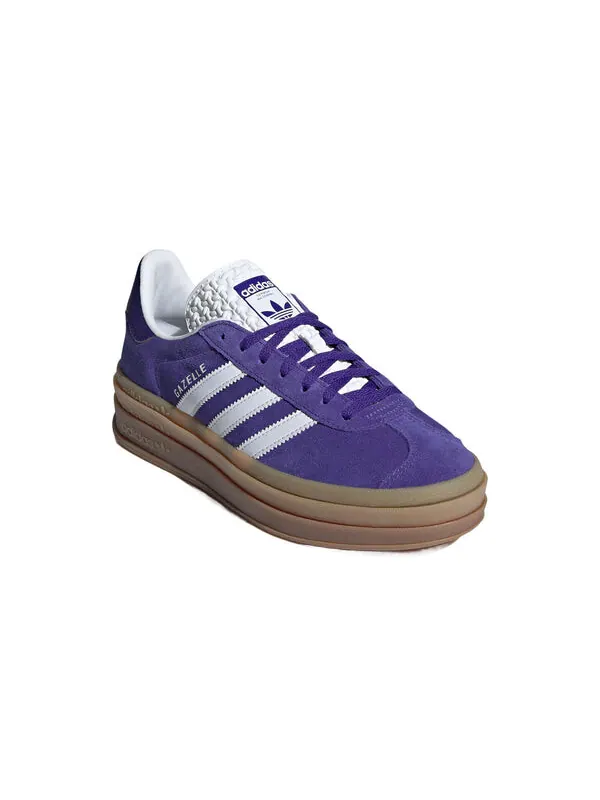 Кроссовки газель смелые Adidas — изображение 3 из 4, белый/фиолетовый