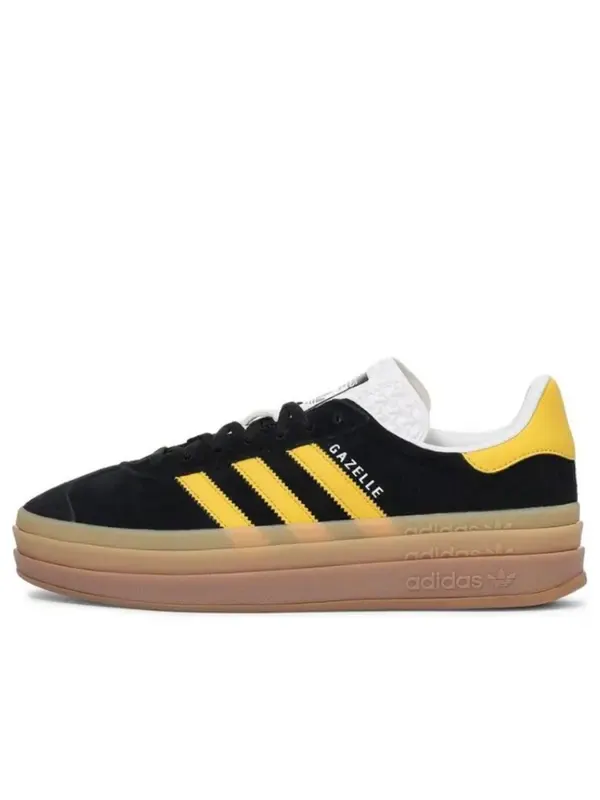 Кроссовки газель смелые Adidas — изображение 1 из 4, черный/золотистый/белый